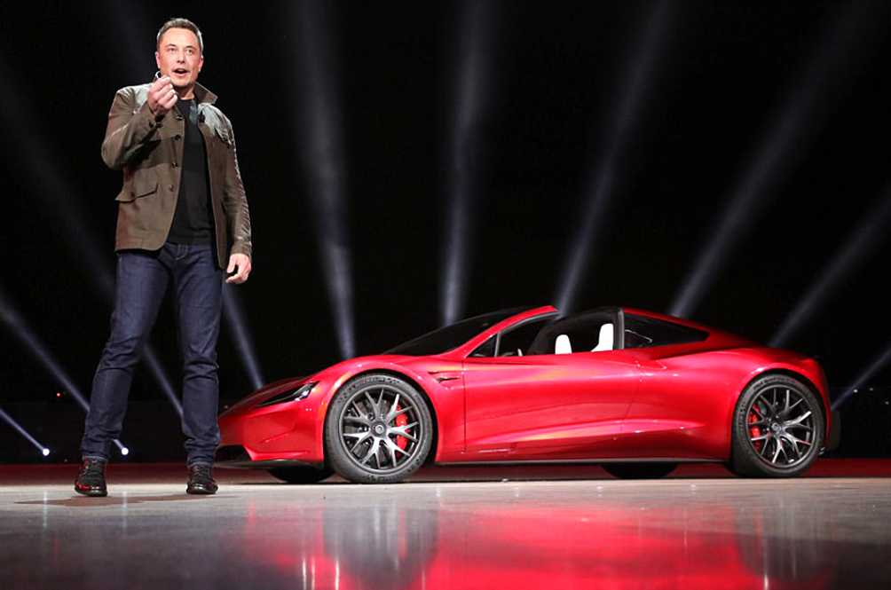 Tesla Like a proud dad.